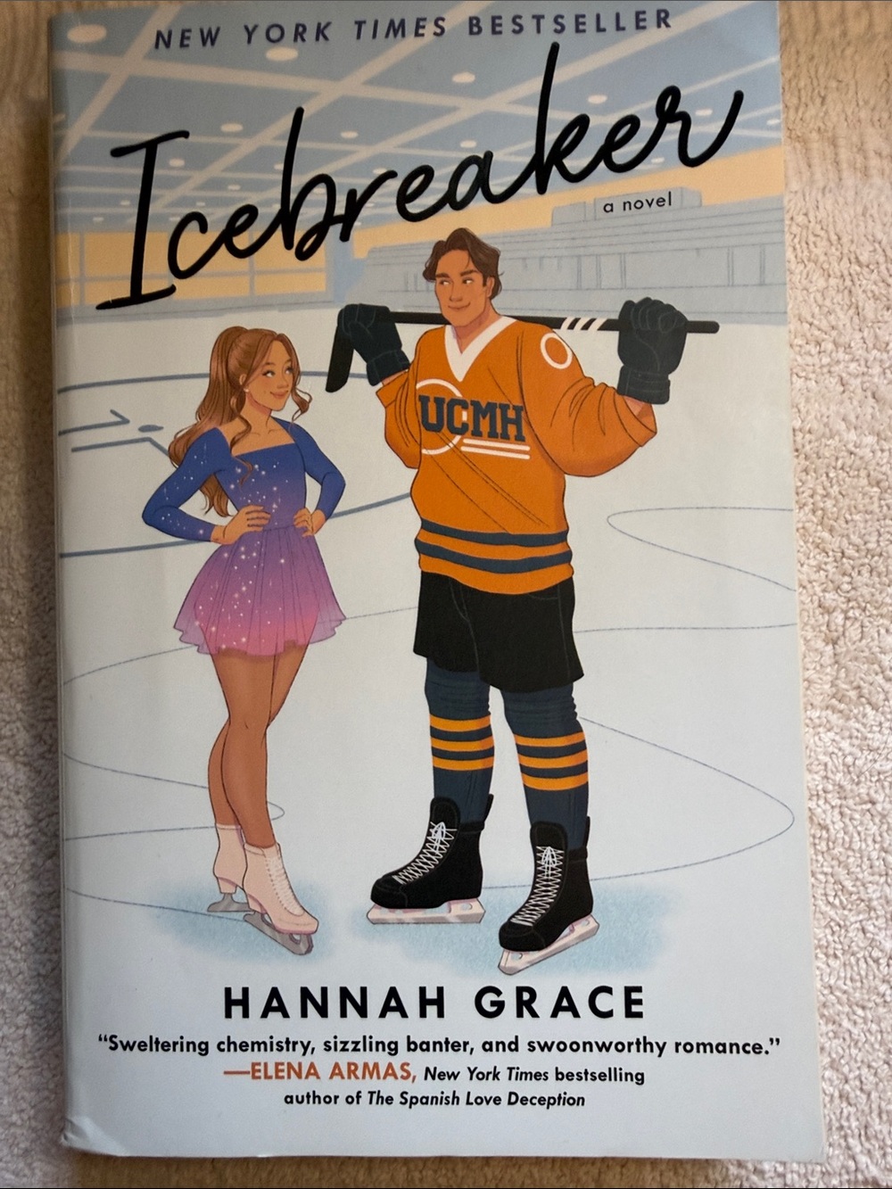 Icebreaker by Hannah Grace - White, Orange, Black Cover